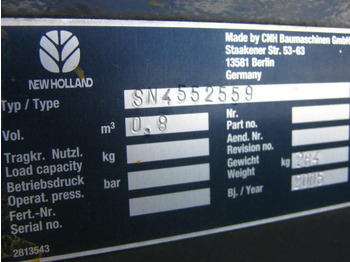 Cazo cargador nuevo New Holland 4552559: foto 3
