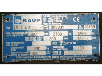 Horquillas para Equipo de manutención KAUP 1,5T411: foto 5