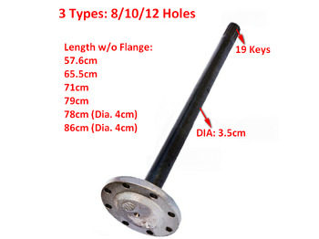 Eje y piezas para Cargadora de ruedas nuevo Qingdao Promising Axle Shaft for China Loader: foto 3