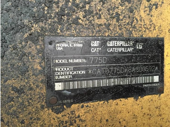 Dúmper rígido CATPILLAR 775D: foto 4 Dúmper rígido CATPILLAR 775D: foto 4