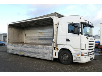 Camión transporte de bebidas Scania R 420 LB4X2, Schwenkwand, LBW 2,0to., Retarder: foto 2