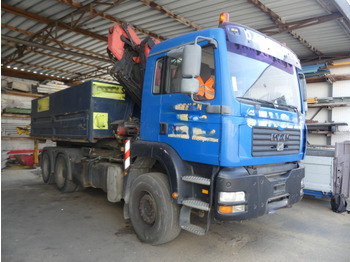 Camión portacontenedore/ Intercambiable Camion porte container avec grue MAN TGA MH 26 FD (2005-455.395 km)(WMAH09ZZ96M427264): foto 2