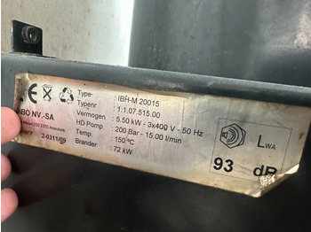 Hidrolimpiadora Perkins DIBO IBH-M 20015 Hogedruk unit 200 Bar 1500 L / min Mobiele Aanhanger 12.5 kVA aggregaat: foto 5