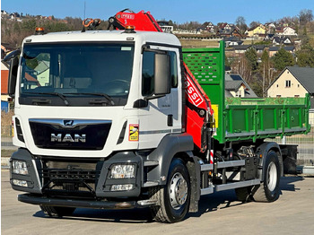 Camión volquete, Camión grúa MAN TGS18.360 *FASSI  F165A.C.24E + FUNK* TOPZUSTAND: foto 4