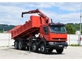 Camión grúa, Camión volquete Renault KERAX 420 DCI Kipper 6,30m+FASSI F95AXS.21+FUNK: foto 2