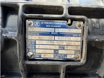 Caja de cambios y piezas GEARBOX MAN TGL ZF 6S800: foto 3
