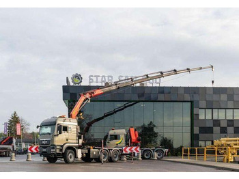 Camión caja abierta, Camión grúa MAN TGS 26.480 6x6 PALFINGER PK 34002 SH Crane Winc: foto 3