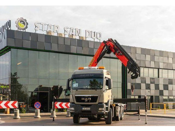 Camión caja abierta, Camión grúa MAN TGS 26.480 6x6 PALFINGER PK 34002 SH Crane Winc: foto 4