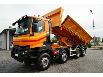 Camión volquete Renault K 480 / 8x4 / WYWROTKA DWUSTRONNA / HYDROBURTA / KLAPODRZWI  / S: foto 2