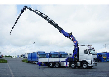 Camión caja abierta, Camión grúa Volvo FH / 520 / 8 X 2 / SKRZYNIOWY + HDS / PM 85 SP + JIB J 1204 / WY: foto 4