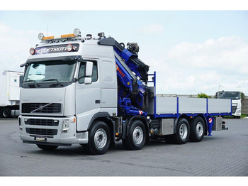 Camión caja abierta, Camión grúa Volvo FH / 520 / 8 X 2 / SKRZYNIOWY + HDS / PM 85 SP + JIB J 1204 / WY: foto 3