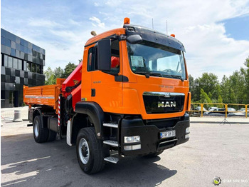 Camión grúa MAN  TGS 18.480 4x4 PALFINGER PK 22002  Crane Kipper: foto 5