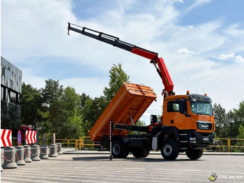Camión grúa MAN  TGS 18.480 4x4 PALFINGER PK 22002  Crane Kipper: foto 2