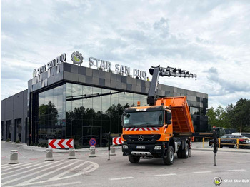 Camión volquete Mercedes-Benz  Actros 1841 AK 4x4 Hiab 288E-7 Crane Kipper: foto 2