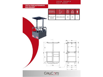 Implemento para Grúa para camión nuevo Suspended iron man basket for tower cranes CPTT-2H-F: foto 2