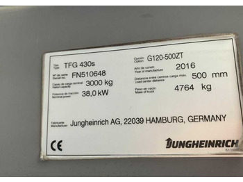 Carretilla elevadora de gas JUNGHEINRICH TFG 430