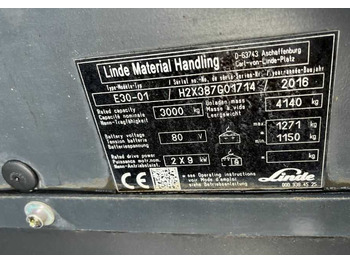 Carretilla elevadora eléctrica Linde E30: foto 4