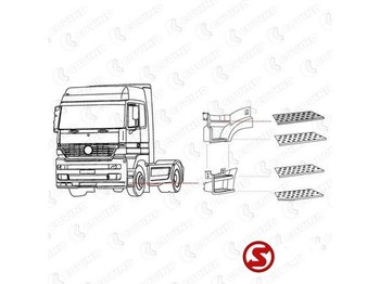 Peldaño para Camión nuevo Mercedes-Benz Trede actros mp1 - 2 - 3 mega space l+r: foto 2