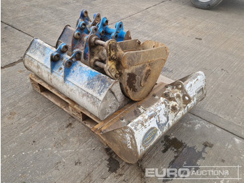 Cazo 36", 30", 24" Ditching, 12", 12", 10" Digging Bucket 25/30mm Pin to suit Mini Excavator: foto 5