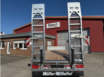 Remolque plataforma/ Caja abierta Müller-Mitteltal ETÜ-TA-R 21 Tieflader 7m, luftgefedert, LED: foto 4