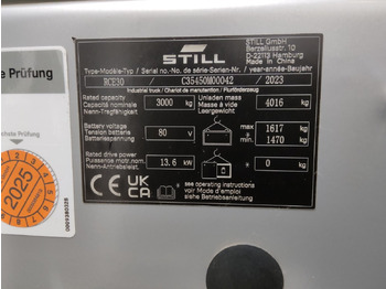 Carretilla elevadora eléctrica Still RCE30: foto 5