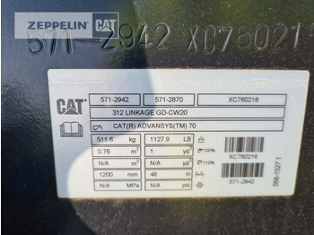 Cazo para excavadora para Maquinaria de construcción Cat TL1200 CW20: foto 4