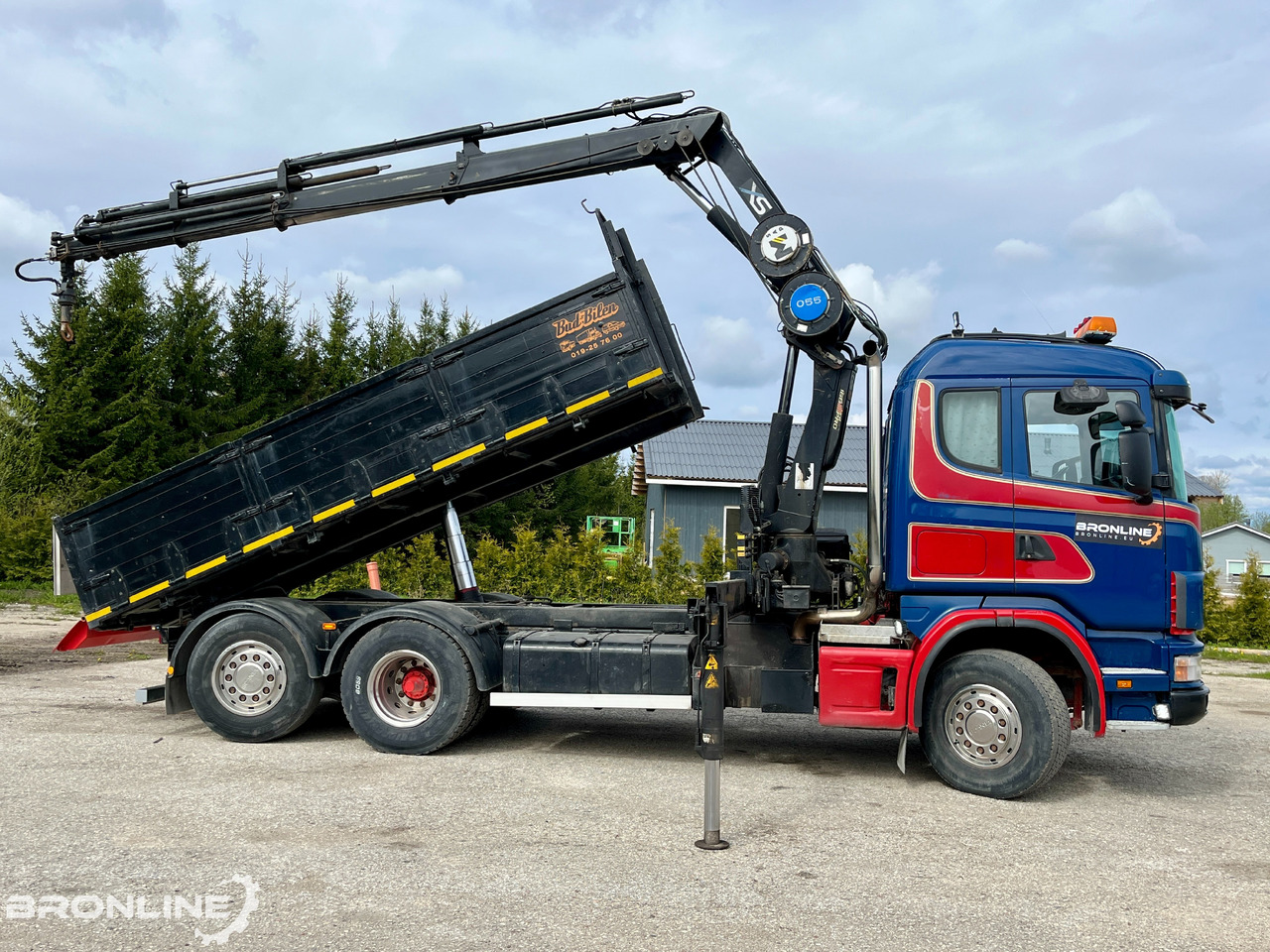 2002 SCANIA R114 6X2*4 Tipper+HIAB 166-e5 crane - Camión volquete, Camión grúa: foto 4 2002 SCANIA R114 6X2*4 Tipper+HIAB 166-e5 crane - Camión volquete, Camión grúa: foto 4