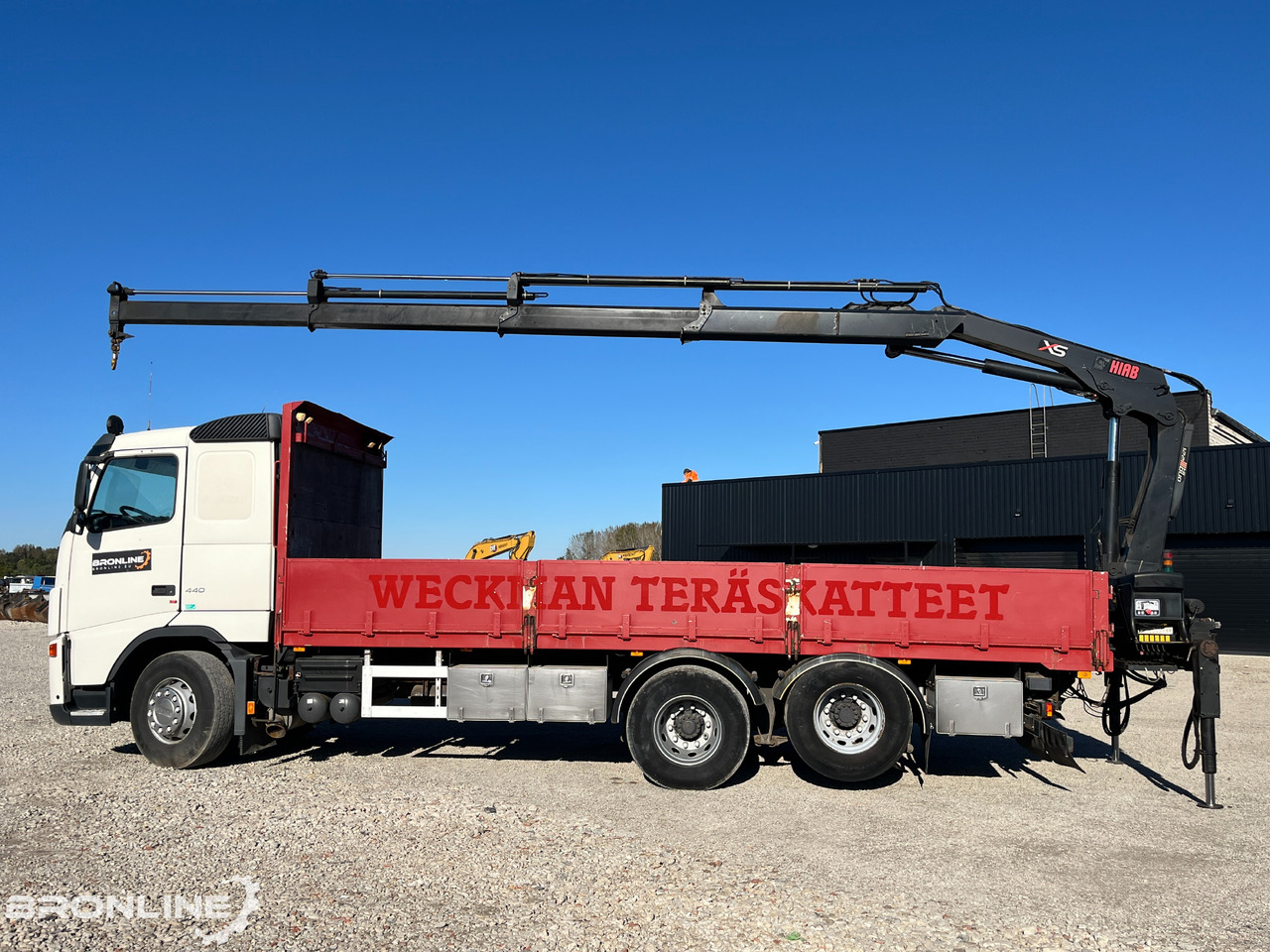 2006 Volvo FH 440 6x2 Flatbed + Crane - Camión caja abierta, Camión grúa: foto 5 2006 Volvo FH 440 6x2 Flatbed + Crane - Camión caja abierta, Camión grúa: foto 5