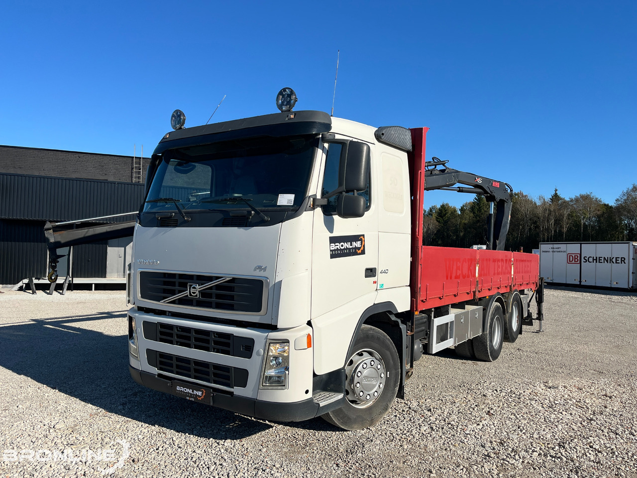 2006 Volvo FH 440 6x2 Flatbed + Crane - Camión caja abierta, Camión grúa: foto 3 2006 Volvo FH 440 6x2 Flatbed + Crane - Camión caja abierta, Camión grúa: foto 3