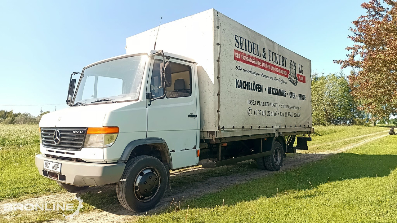 Mercedes-Benz Vario 812 4x2 tent box + lift N2 - Camión lona: foto 1 Mercedes-Benz Vario 812 4x2 tent box + lift N2 - Camión lona: foto 1