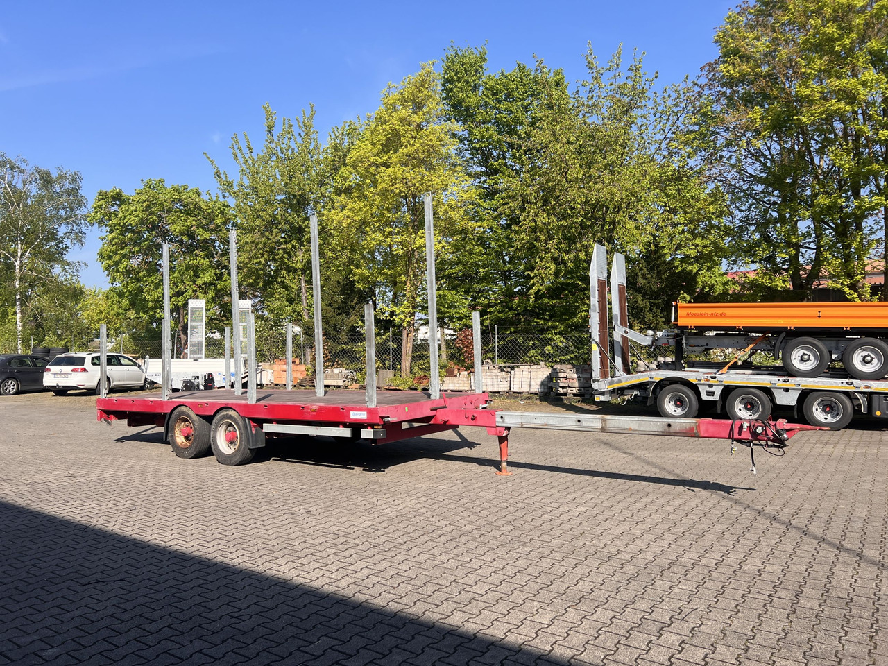 Auwaerter X-LTL110 Tandempritsche, ausziehbar - Remolque plataforma/ Caja abierta: foto 1 Auwaerter X-LTL110 Tandempritsche, ausziehbar - Remolque plataforma/ Caja abierta: foto 1