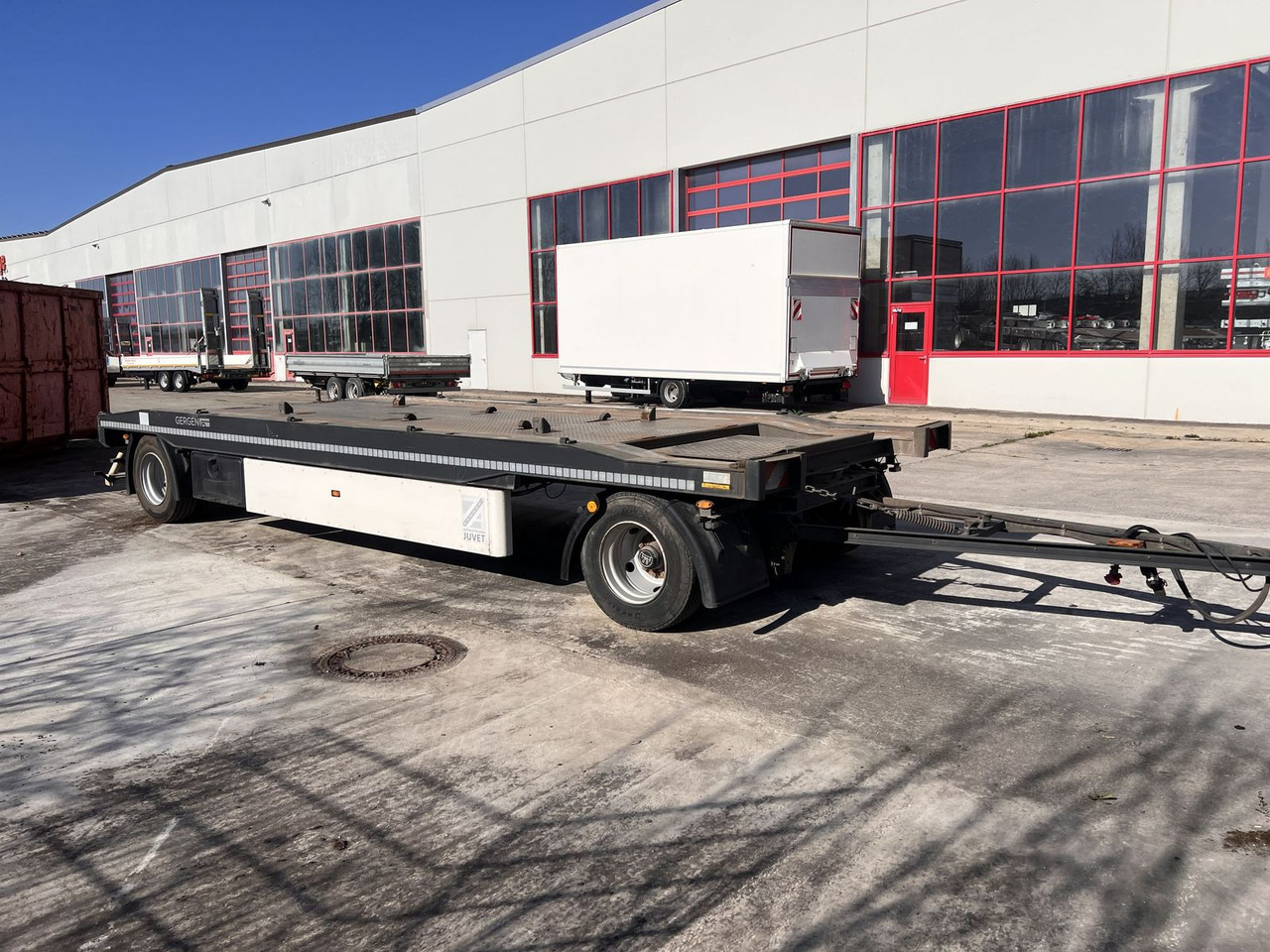 Hüffermann 2 Achs Kombianhänger- Tieflader - Remolque multilift/ Portacontenedores de cadenas: foto 3 Hüffermann 2 Achs Kombianhänger- Tieflader - Remolque multilift/ Portacontenedores de cadenas: foto 3
