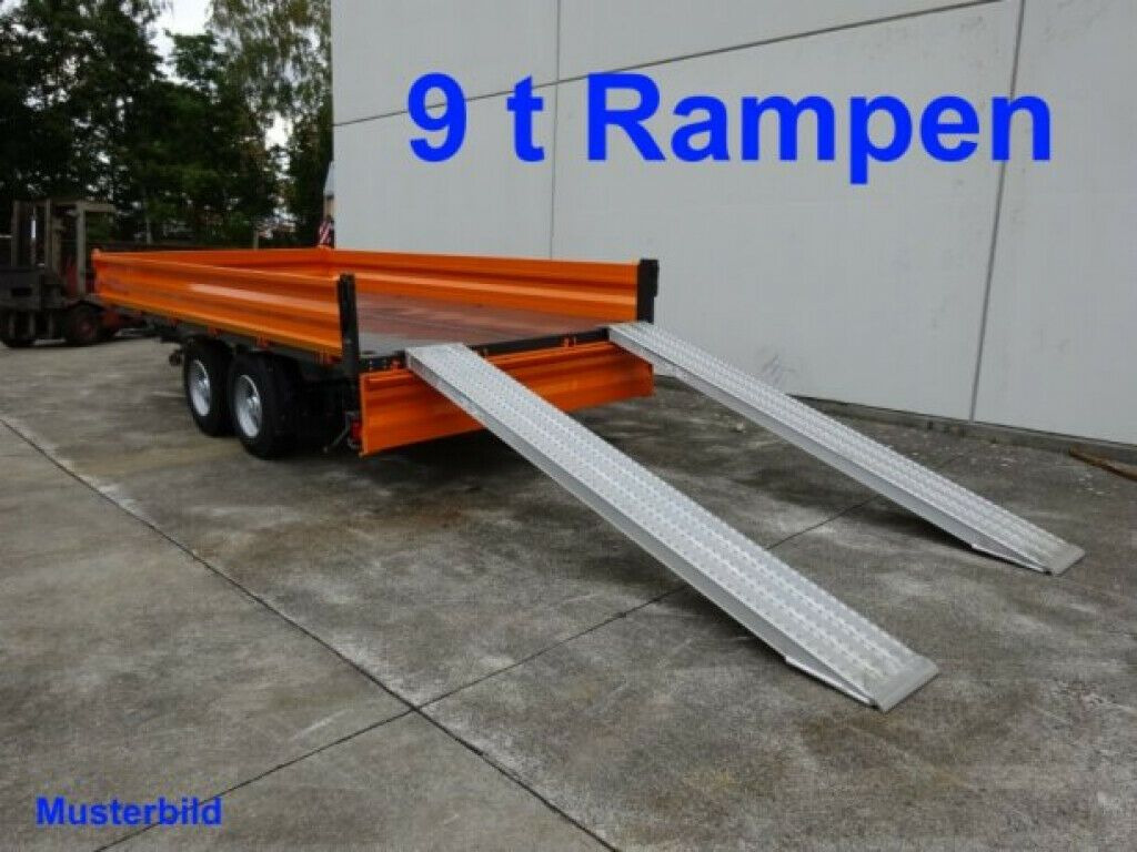 Remolque volquete Möslein  13 t Tandem 3- Seitenkipper Tieflader-- Neufahr: foto 8