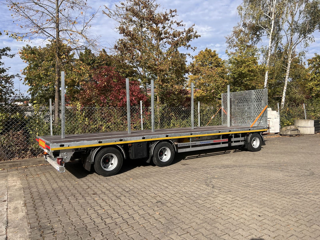 Remolque plataforma/ Caja abierta Möslein  3 Achs Jumbo- Plato- Anhänger 9 m, Mega: foto 11