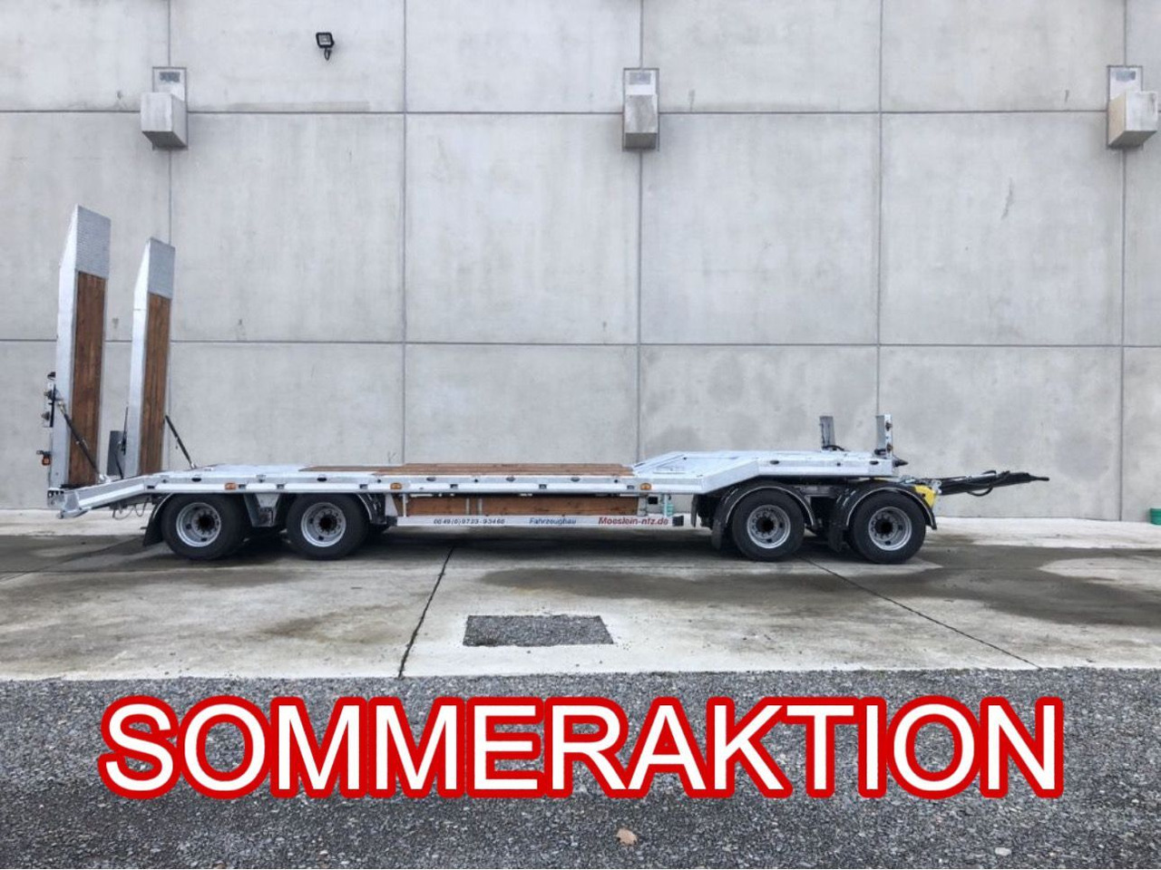 Remolque góndola rebajadas Möslein  4 Achs Tieflader- Anhänger, Neufahrzeug: foto 1