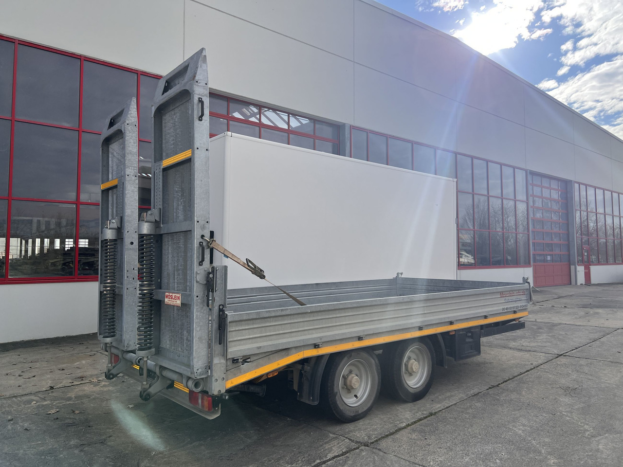 Möslein TTS 11 Schwebheim Tandemtieflader, Breite Rampen, Wenig Benutzt - Remolque góndola rebajadas: foto 3 Möslein TTS 11 Schwebheim Tandemtieflader, Breite Rampen, Wenig Benutzt - Remolque góndola rebajadas: foto 3