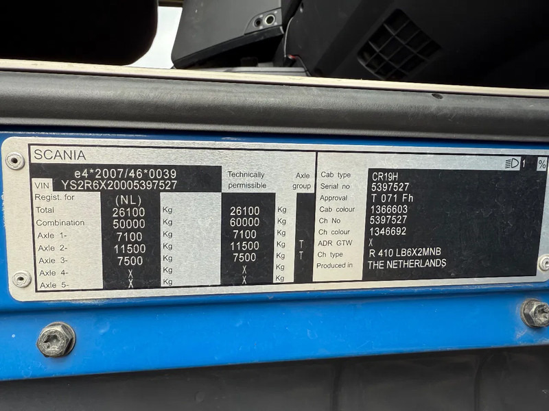 Camión lona Scania R410 2015 ! retarder ! comby 113 m3: foto 18