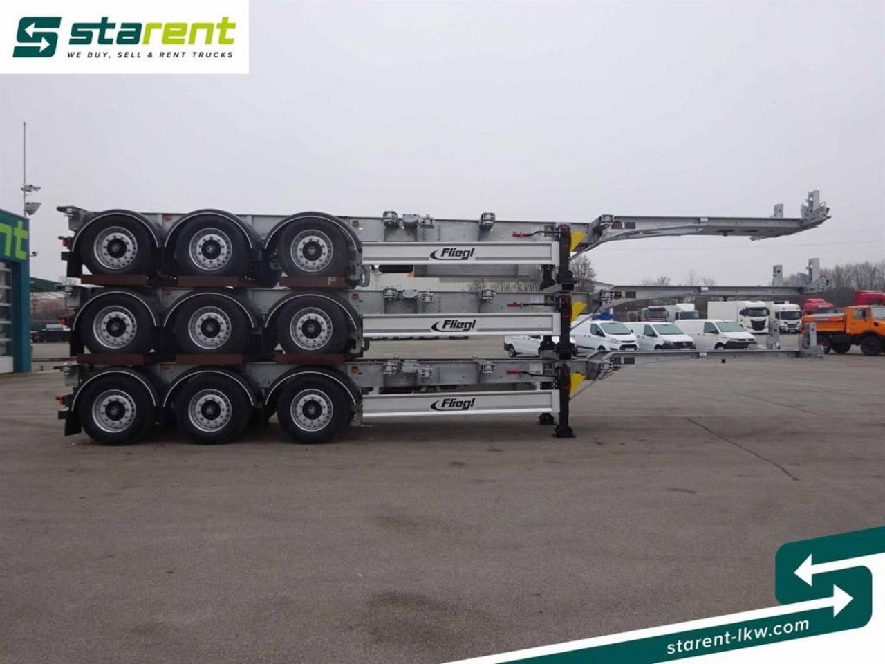 Fliegl Containerchassis ADR, 1x20 / 2x20 / 1x30 / 1x40 - Semirremolque portacontenedore/ Intercambiable: foto 4 Fliegl Containerchassis ADR, 1x20 / 2x20 / 1x30 / 1x40 - Semirremolque portacontenedore/ Intercambiable: foto 4