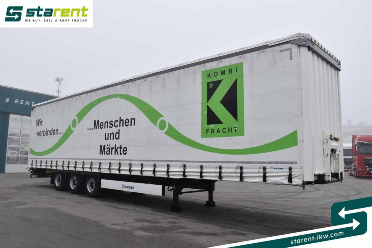Krone Megatrailer Hubdach Liftachse Palettenanschlagl. - Semirremolque lona: foto 3 Krone Megatrailer Hubdach Liftachse Palettenanschlagl. - Semirremolque lona: foto 3