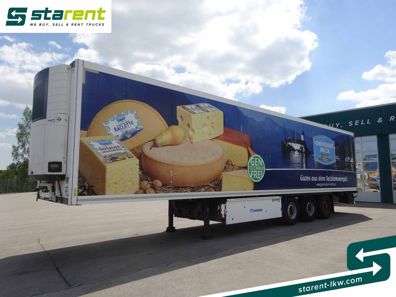 Krone Thermotrailer, Carrier Vector 1950 MT°, 3 Zonen - Semirremolque frigorífico: foto 1 Krone Thermotrailer, Carrier Vector 1950 MT°, 3 Zonen - Semirremolque frigorífico: foto 1