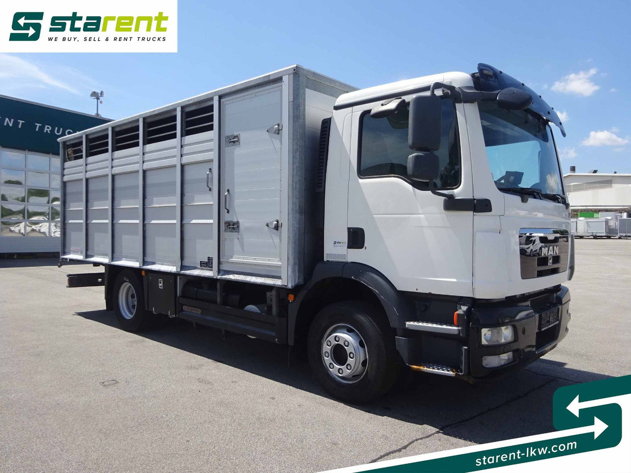 MAN TGM 15.290 Viehtransporter, Scheuwimmer Aufbau - Camión para caballos: foto 3 MAN TGM 15.290 Viehtransporter, Scheuwimmer Aufbau - Camión para caballos: foto 3