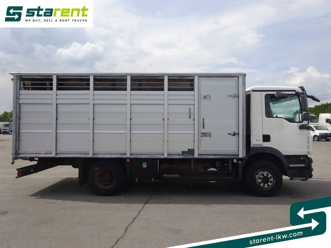 MAN TGM 15.290 Viehtransporter, Scheuwimmer Aufbau - Camión para caballos: foto 4 MAN TGM 15.290 Viehtransporter, Scheuwimmer Aufbau - Camión para caballos: foto 4