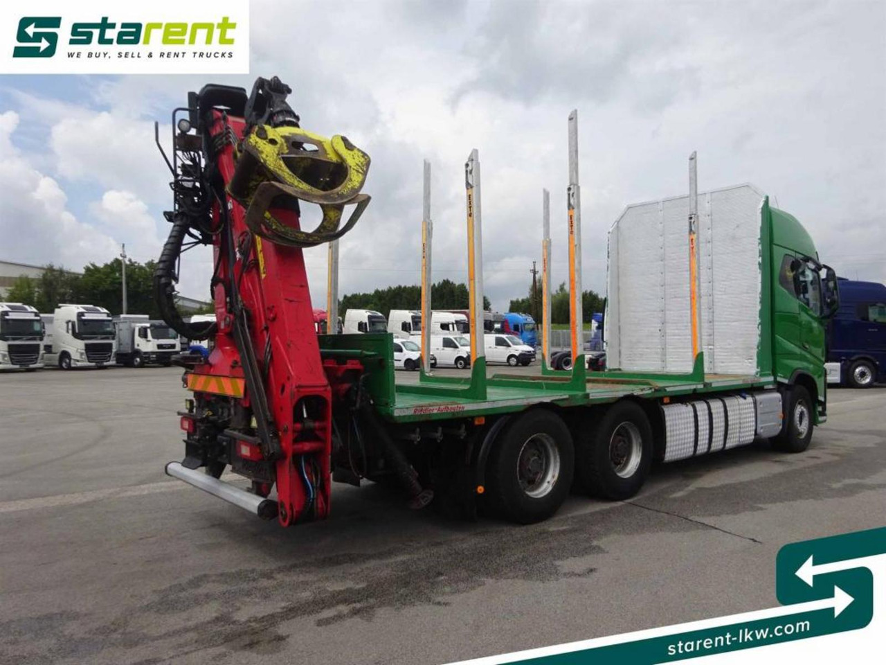 Volvo FH16 550 6x4 Holzaufbau mit Kran (Loglift 145Z) - Camión forestal: foto 5 Volvo FH16 550 6x4 Holzaufbau mit Kran (Loglift 145Z) - Camión forestal: foto 5