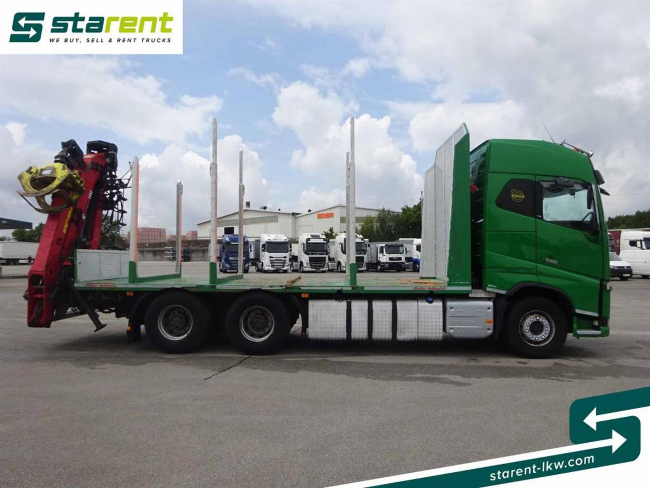 Volvo FH16 550 6x4 Holzaufbau mit Kran (Loglift 145Z) - Camión forestal: foto 4 Volvo FH16 550 6x4 Holzaufbau mit Kran (Loglift 145Z) - Camión forestal: foto 4