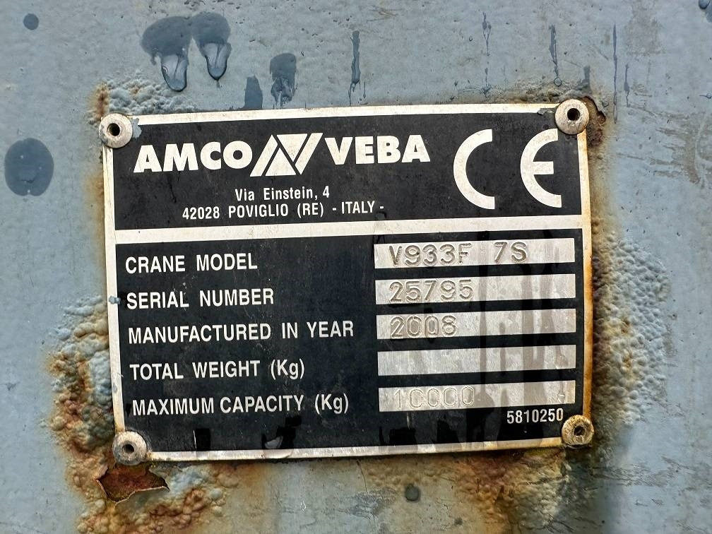 Amco Veba v933 7s - Grúa para camión para Camión: foto 5 Amco Veba v933 7s - Grúa para camión para Camión: foto 5