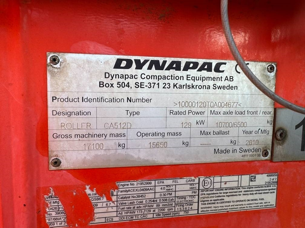 Compactador Dynapac CA 512 D: foto 10