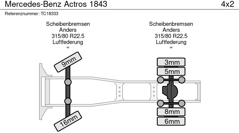 Cabeza tractora Mercedes-Benz Actros 1843: foto 8
