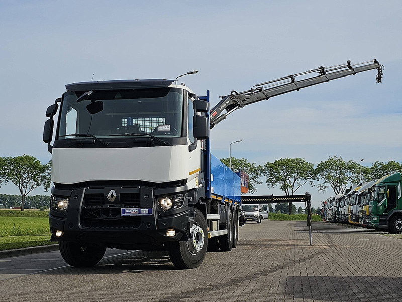 Renault K 430 HIAB 188ES4 - Camión caja abierta, Camión grúa: foto 1 Renault K 430 HIAB 188ES4 - Camión caja abierta, Camión grúa: foto 1