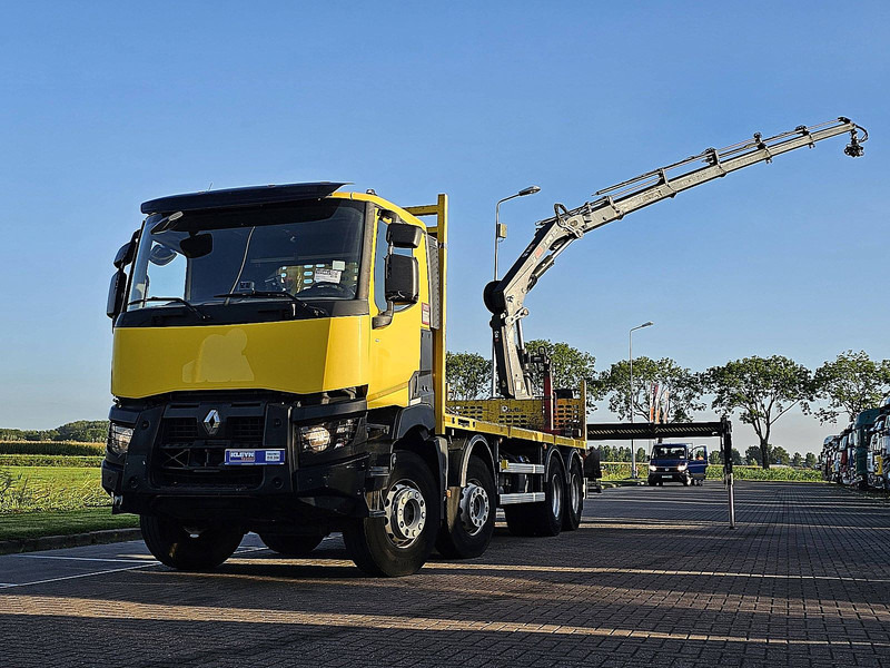Renault K 430 HIAB 232ES-5 - Camión caja abierta, Camión grúa: foto 1 Renault K 430 HIAB 232ES-5 - Camión caja abierta, Camión grúa: foto 1