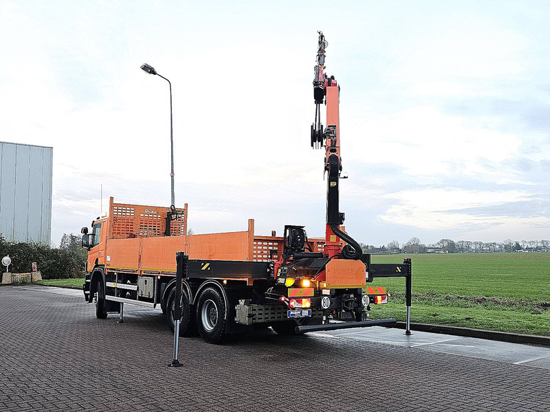 Camión caja abierta, Camión grúa Scania P410 PK18002-4 hydr: foto 6